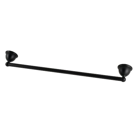 Kingston Brass 24Inch Towel Bar, Matte Black BA3961MB